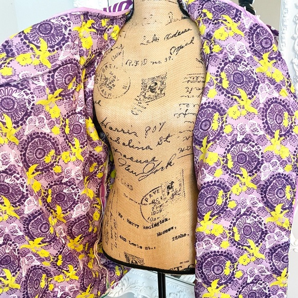 SALE TINKERBELL Neverland Handmade Reconstructed Comforter Belted Jacket - Picture 7 of 8